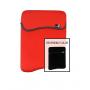 15.4” Чехол для ноутбука G-Cube GNR-115RB, цвет: красный/черный